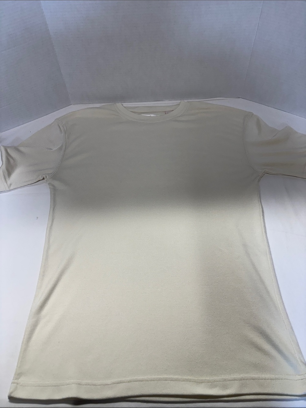 Perry Ellis Short Sleeve Crew Neck Shirt - Cream